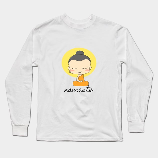 Namaste Long Sleeve T-Shirt by Pipa's design